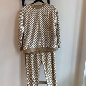 VANS Treasure Checkered Sweatsuit 2 Piece M